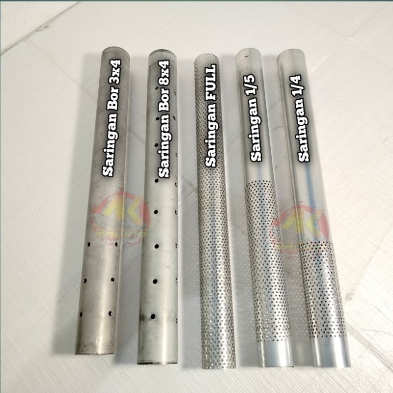 Saringan Knalpot Racing inlet 38 Sarbor Sarteng Sarfull Bor-Boran inlet 38mm Panjang 40cm Halus Suar