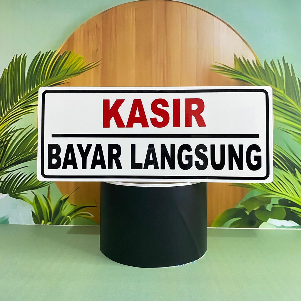 

Papan akrilik tulisan KASIR/sign akrilik