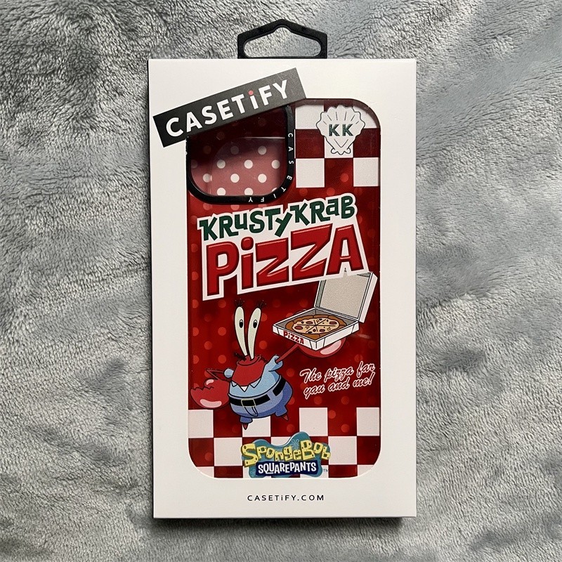 CASETiFY X SpongeBob Eugene H. Krabs Red Case iPhone 13 12 11 Pro Max  iPhone16pro max 15 14Plus 15p
