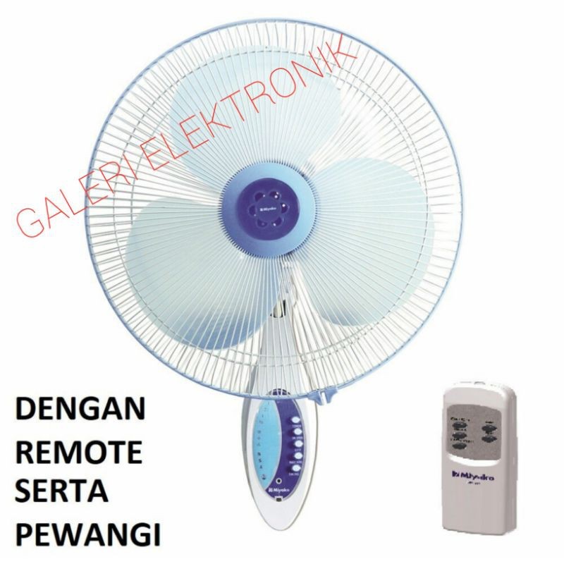 Kipas Angin Dinding Miyako 16in Remote Miyako 1689RC