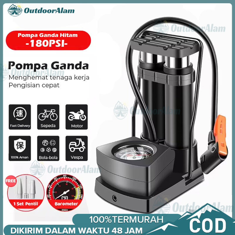 Pompa Angin Kaki/Pompa Kaki/Pompa Ban Mini Foot Pump Portable High Pressure Pompa Angin Kaki Untuk b