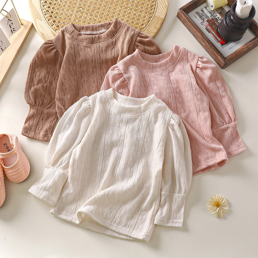 BAJU LENGAN PANJANG ANAK PEREMPUAN ATASAN LENGAN BALON OLIVIA BLOUSE