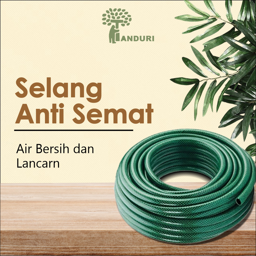 TANDURI - Selang Air Anti Lumut Ukuran 5/8 inch Permeter Selang Berkebun / Selang Cuci Motor Selang 