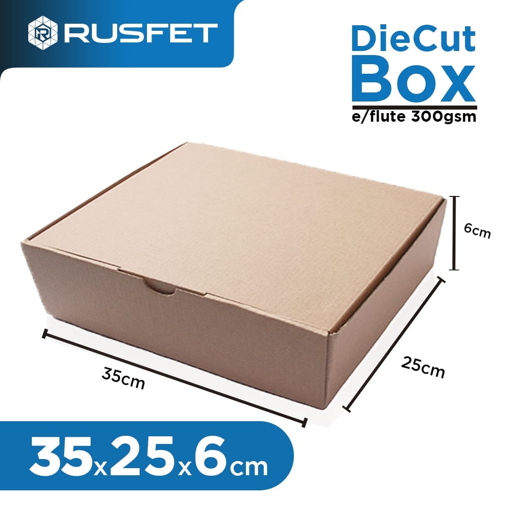 

Die Cut Box 35x25x6 cm Diecut Box Kardus Murah Kotak Pizza Aksesoris Karton Box Dus Packaging Hampers