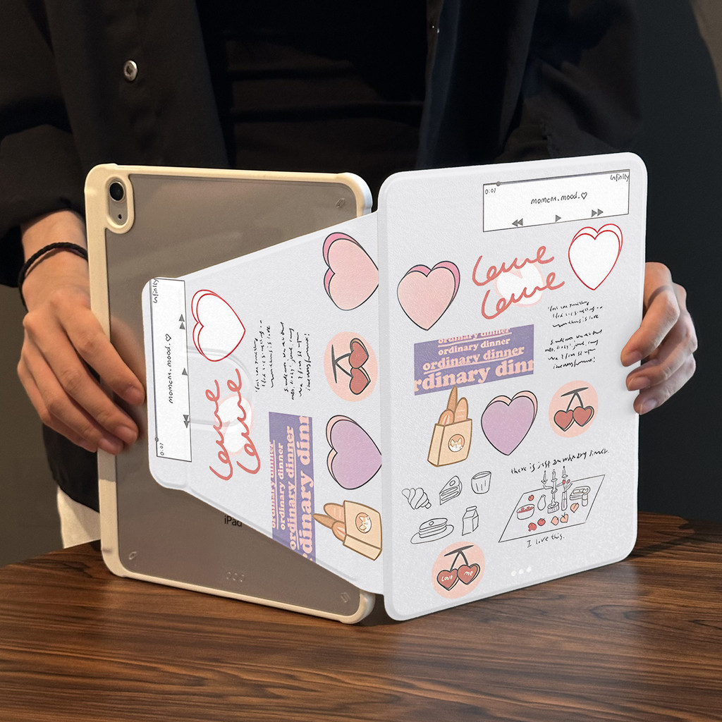 Cocok untuk ipad gen 10 tablet case pelindung lucu ipad air 5 rotasi ipad pro 11 inci 360° ipad air 