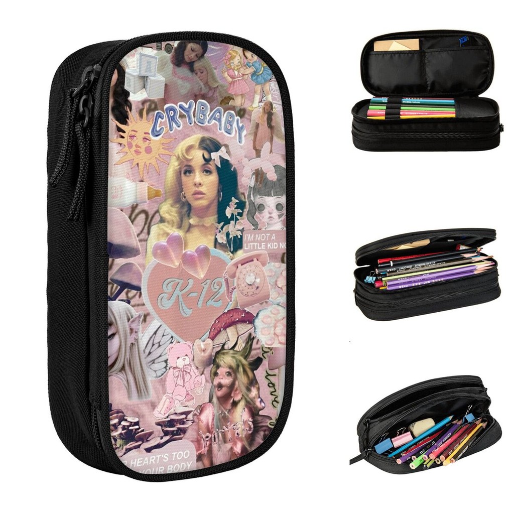 

New Melanie K-12 Martinez Pencil Cases Trilogy Tour Singer Pencilcases Pen Box Kids Big Capacity Bag Office Gifts Stationery