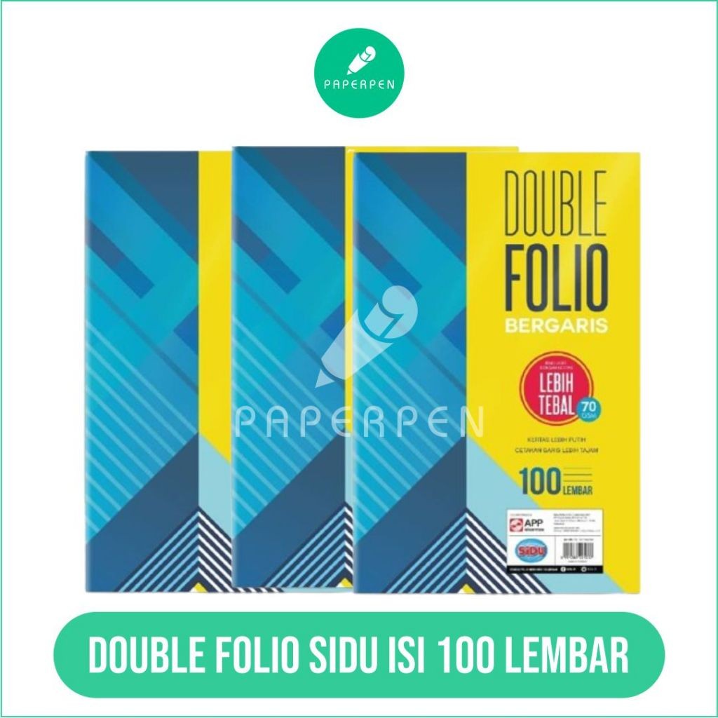 

[MS] Double Folio Sidu Isi 100 Lembar