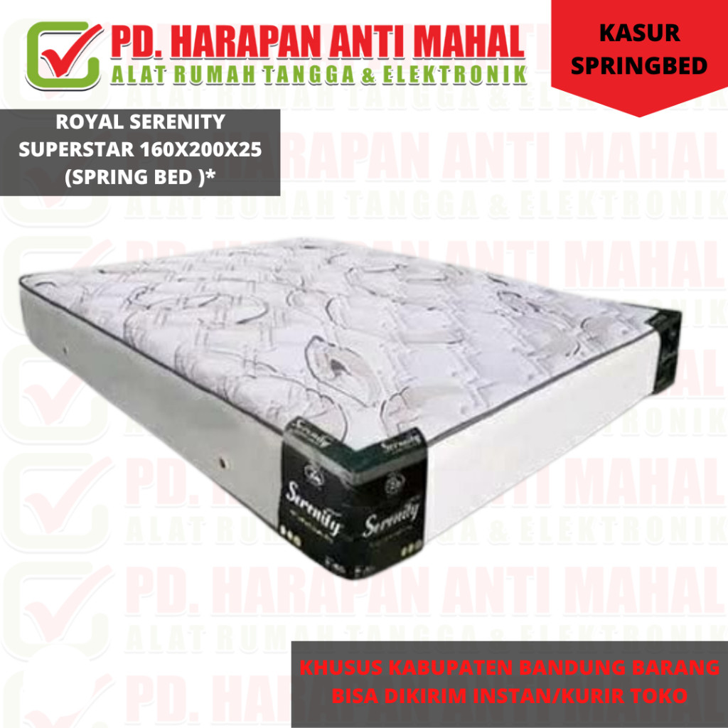 ROYAL SERENITY SUPERSTAR 160X200X25 (SPRING BED)*/Royal SpringBed Serenity Superstar ORIGINAL (Mattr