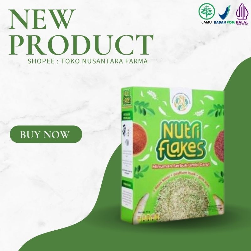 

Nutriflakes Original Sereal Umbi Garut Solusi Atasi Asam Lambung Maag Gerd Suplemen Makanan Diet