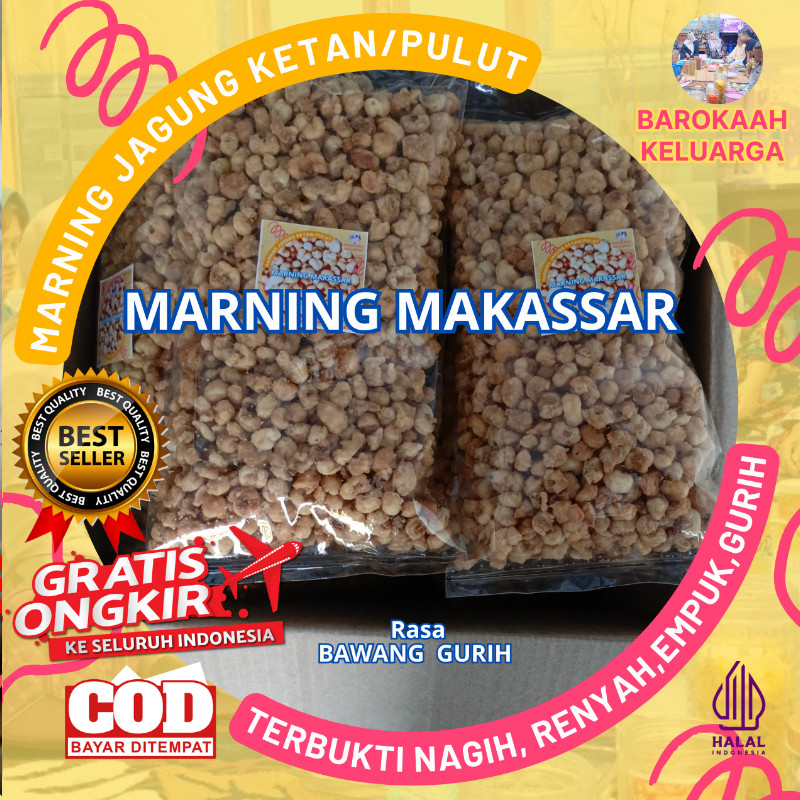 

MAKARONI MARNING SULTAN MILENIAL TERBUKTI SUPER DUPER EMPUK RENYAH GURIH JAGUNG KETAN PULUT SETENGAH KG KILOGRAM (500gr) GURIH ASIN SUPER MURAH