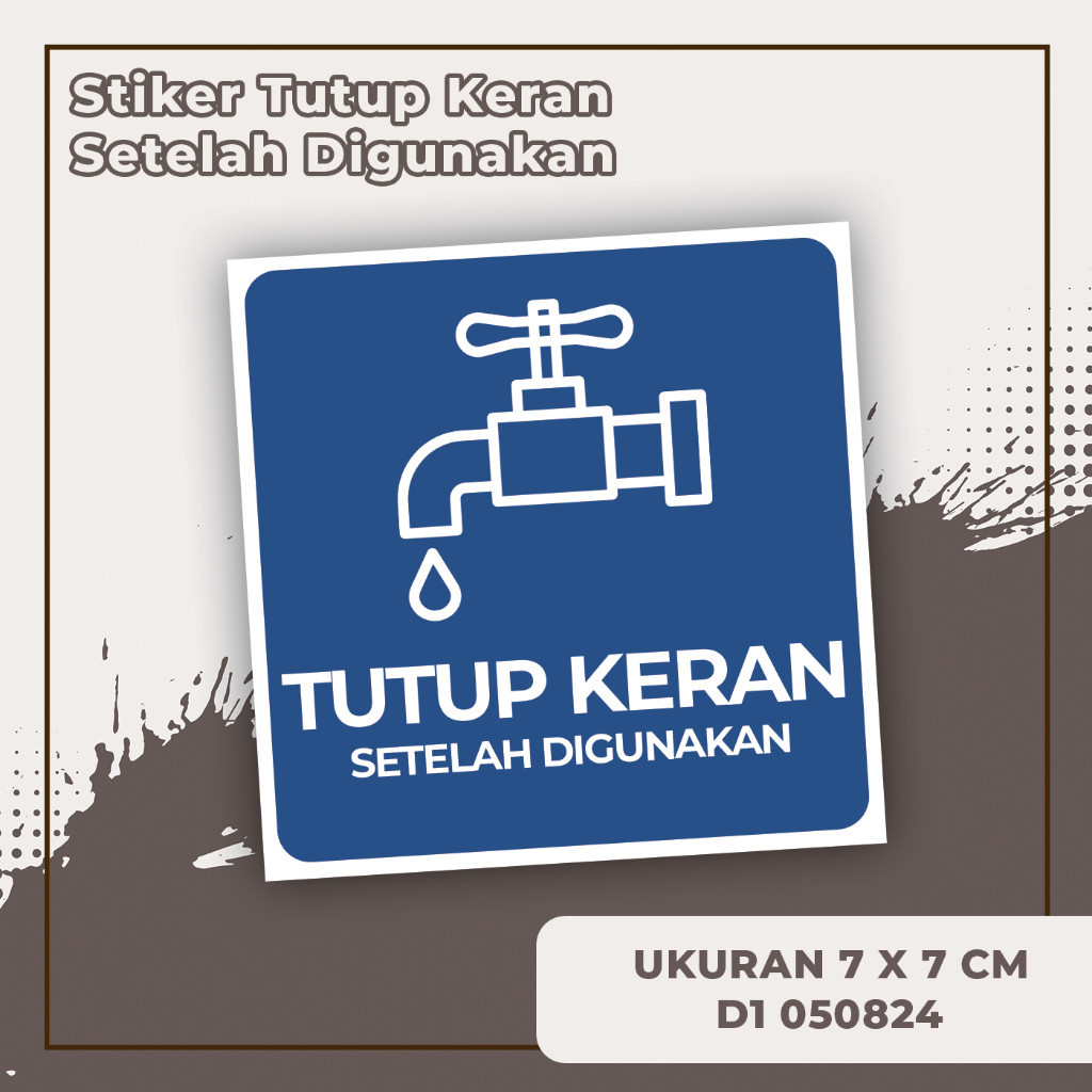 

Stiker Tutup Kran / Stiker Hemat Energi / Stiker Hemat Listrik multi Sticker