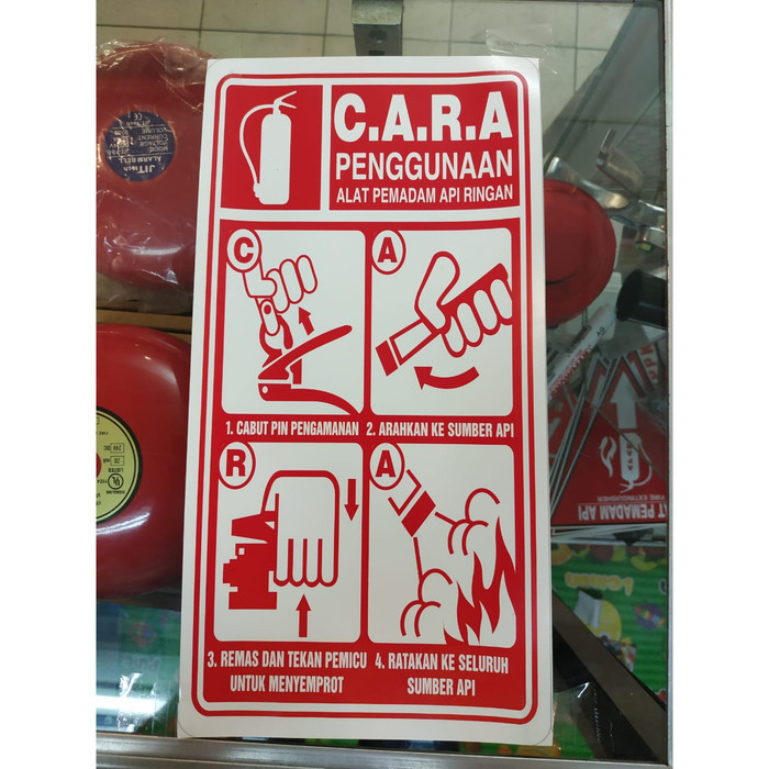 

SIGN LABEL STICKER CARA PENGGUNAAN ALAT PEMADAM API RINGAN K3 RAMBU