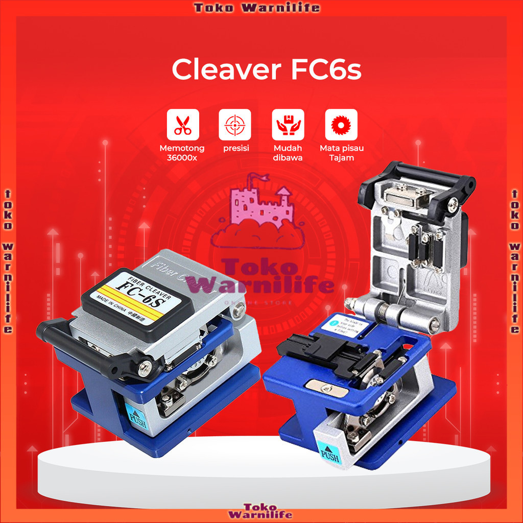 Fiber Optik Cleaver FC-6S Alat Pemotong Serat Optik Cleaver Fiber Optik FC-6S