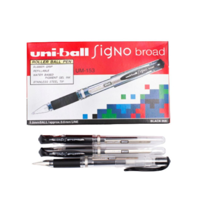 

RB Pulpen Uniball Signo Broad UM-153 1.0 mm - 1 lusin isi 12 pcs