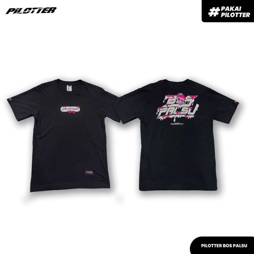 KAOS PILOTTER BOSS PALSU ORIGINAL KAOS PILOTTER COWOK CEWEK