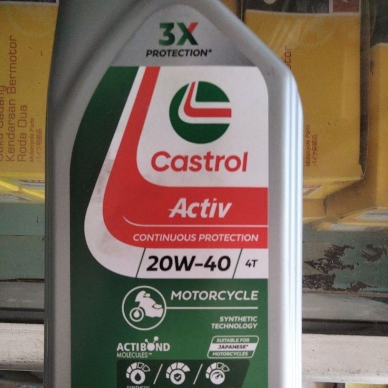 Oli castrol Oli Castrol Activ 4T 800 Ml 20W-40