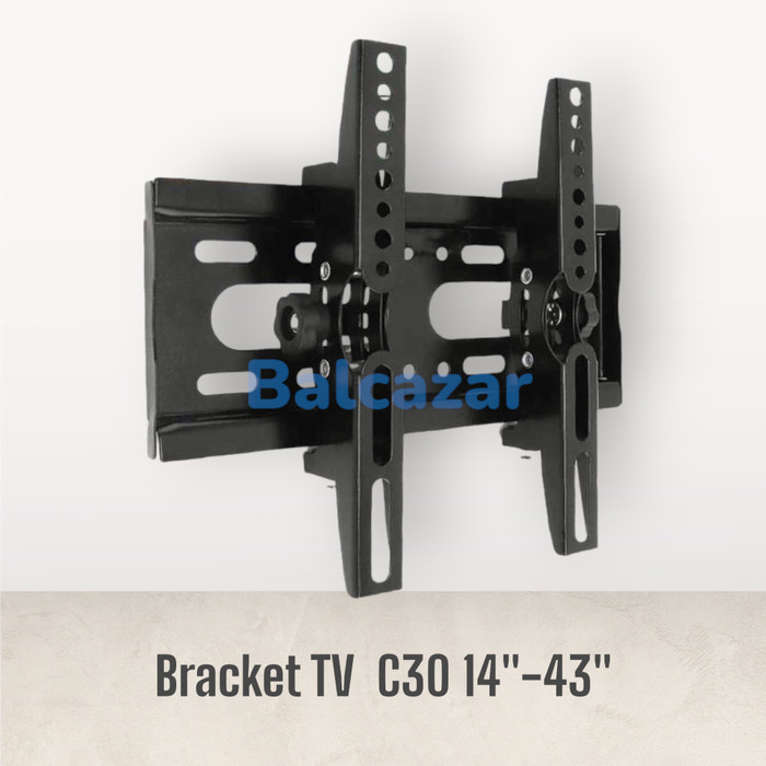 Wall Bracket TV LCD LED Mount Flat Panel 20x20 cm Pitch 14-43 Inch C30