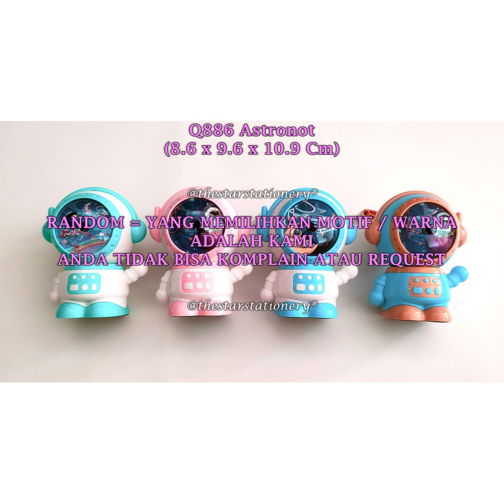 

(1 Biji) GROSIR Rautan Meja Astronot / Rautan Putar Qianlimu Q886 / Rautan Meja GXIMP Q886 Astronaut