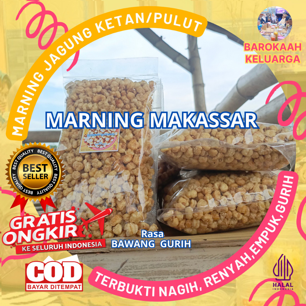 

1 Kg MARNING JAGUNG SULTAN/ 1 KILO MARNING JAGUNG VIRAL/ MARNING JAGUNG KETAN GURIH ASIN BAWANG TERBUKTI EMPUK RENYAH GURIH, MURAH MERIAH