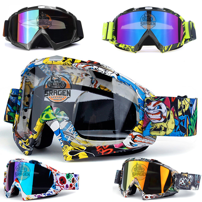 Gogle Trail Adventure Supermoto Helm KLX CRF Kacamata Motor Trail