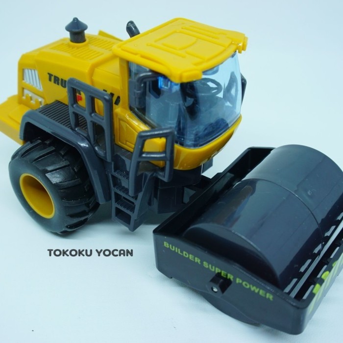 MAXH Cruzer Construction Mainan Buldozer Forklift Eskavator crane - Tandem Roller