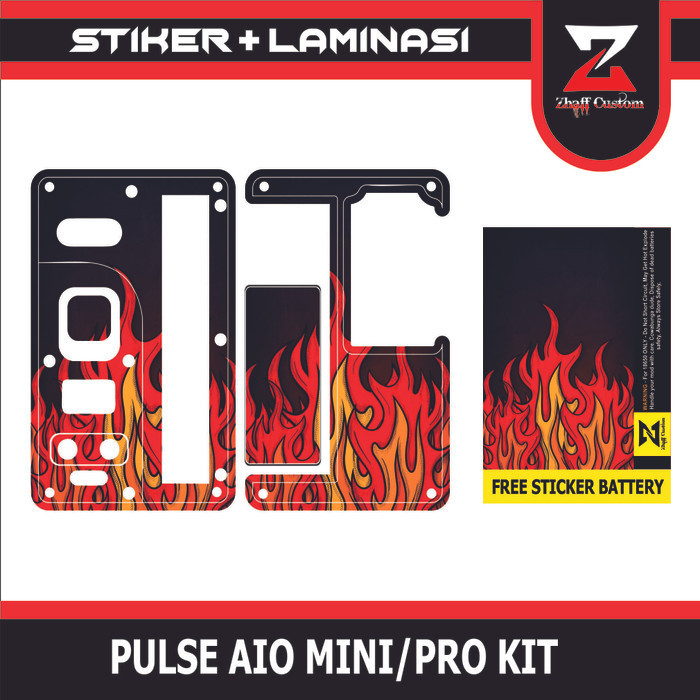 Promo Stiker Inner Pulse Aio v1 v2 v5 Garskin - TYPE 1, TOMBOL BULAT