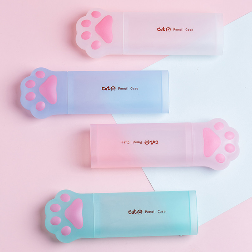 

Cat Paw Pencil Case Trousse Scolaire Pencil Box Cute Stationery Pen Case Estuche Lapices School Supplies Pencil Cases For Girls