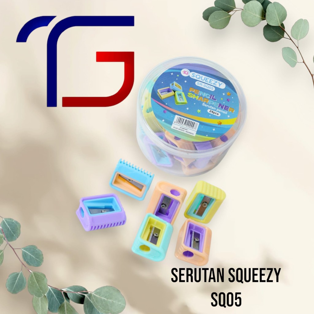 

Squeezy SQ05 Serutan / Rautan Pensil Squeezy Motif Unik
