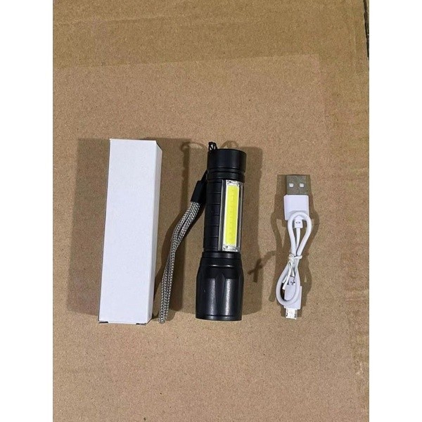SENTER MINI XPE 2 in 1 senter COB LED ZOOM senter swat police LED light usb charger SENTER SWAT MINI