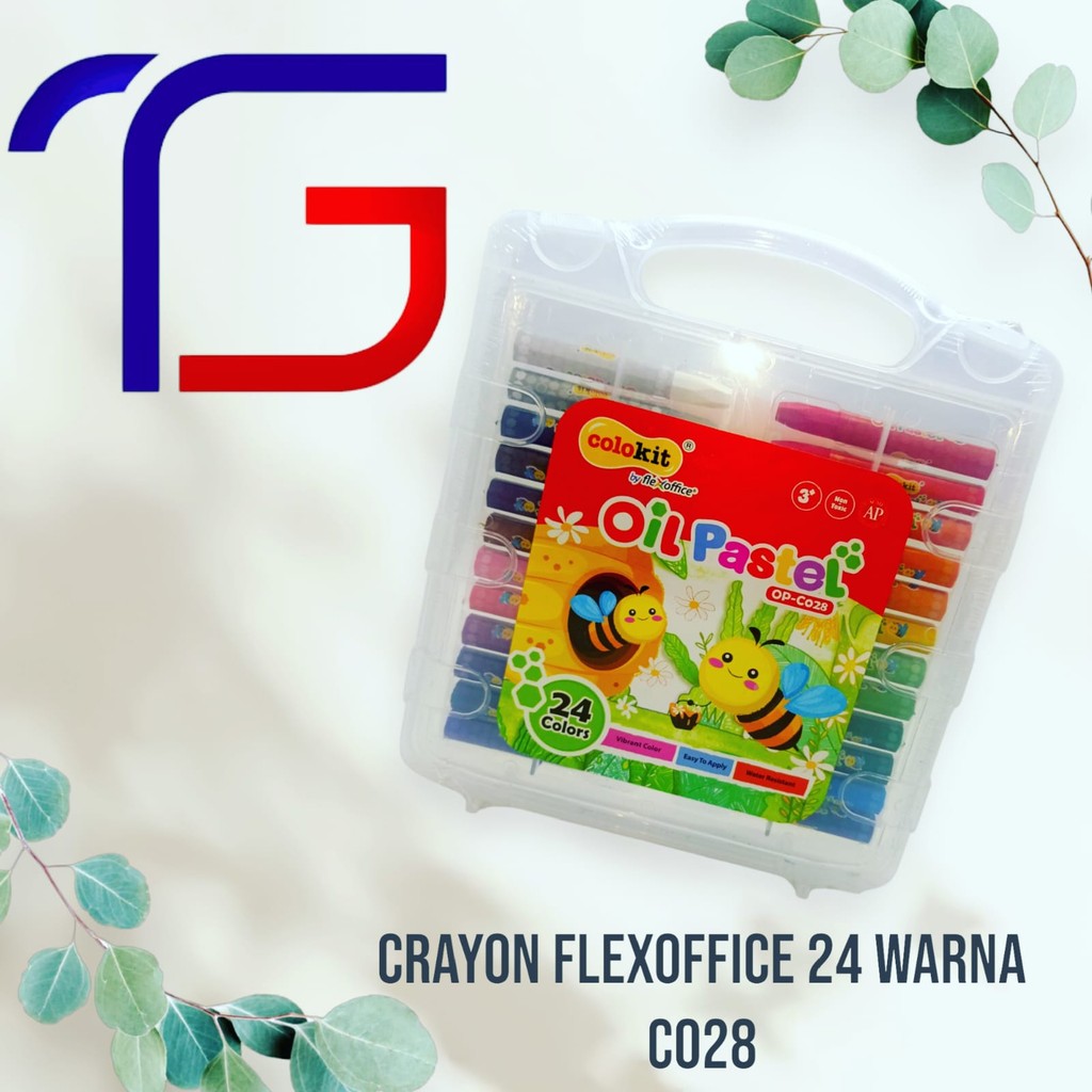 

Crayon 24 Warna Colokit Flexoffice 24 Warna - CO28 Anti Air