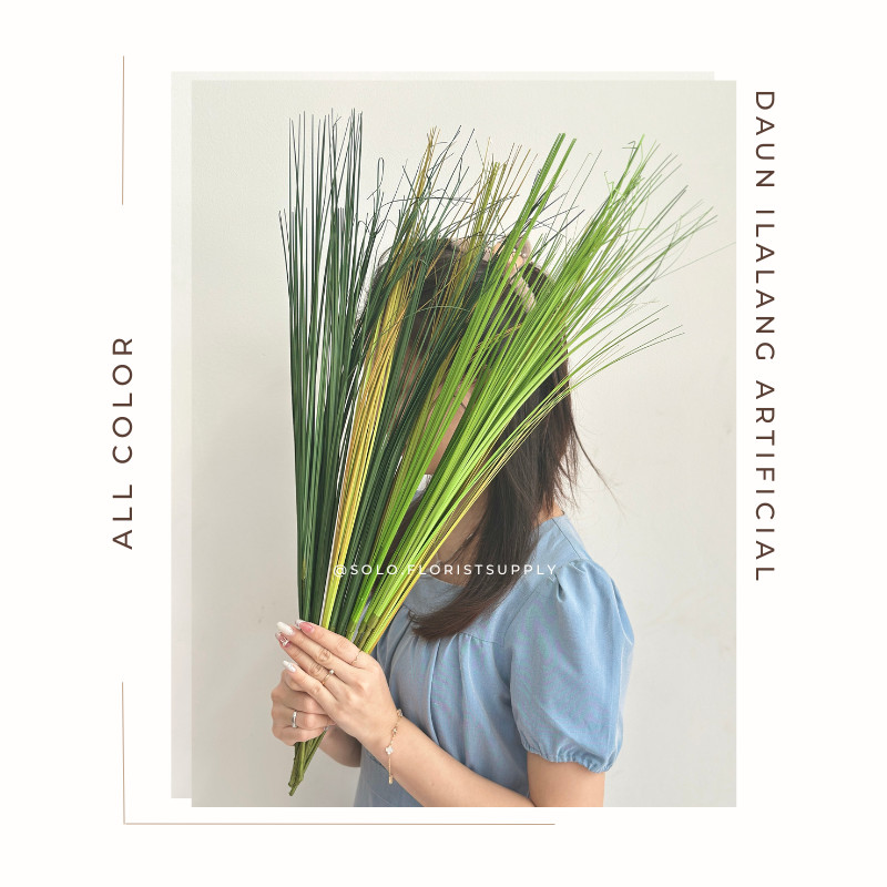 DAUN ILALANG ARTIFICIAL Bunga Rumput Hias Plastik Ilalang Daun Padi Artificial Tanaman Asparagus Mon