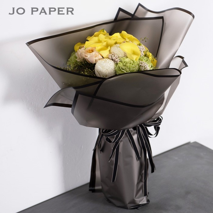 

RB001 [5 LEMBAR] Flower Wrapping Paper Transparan List Kertas
