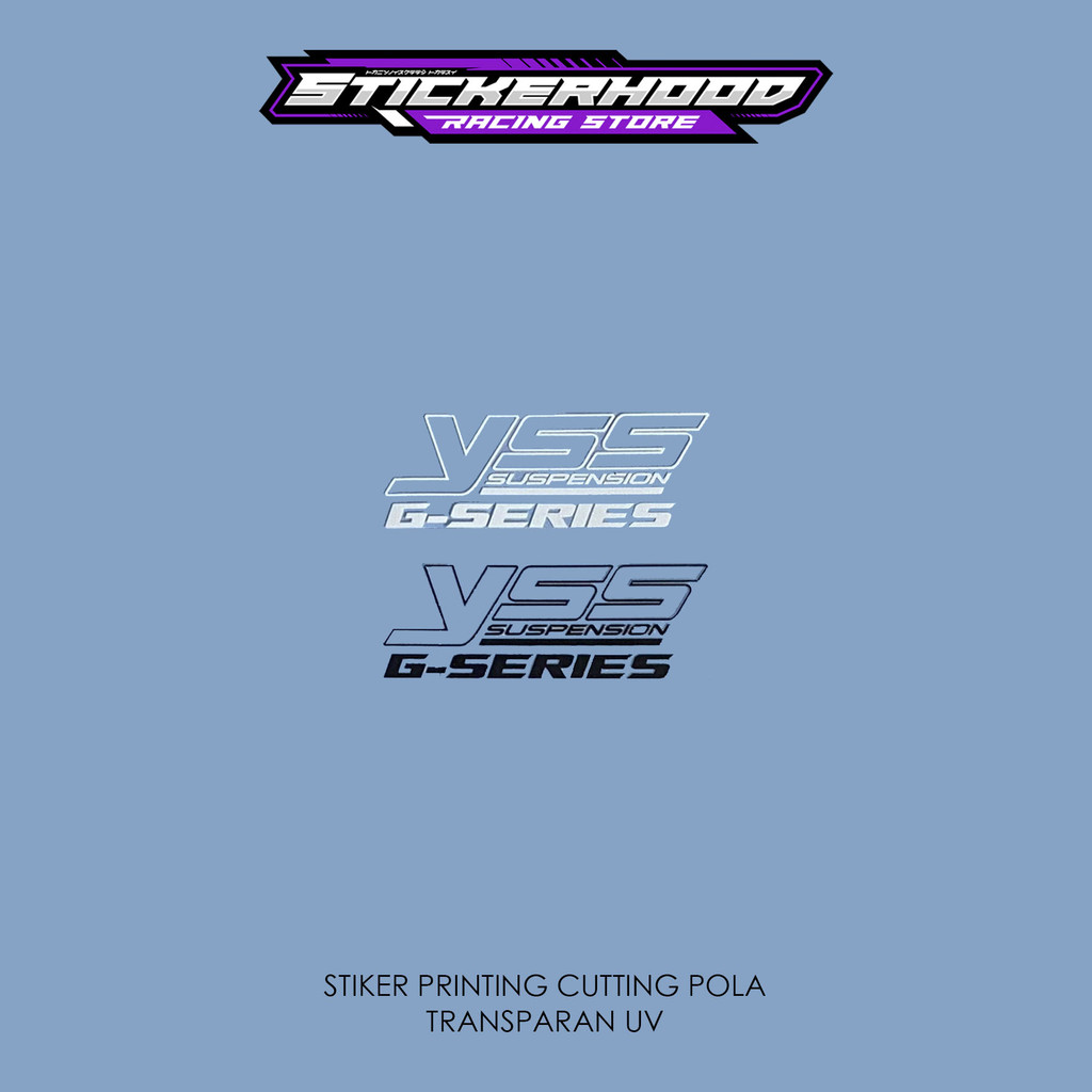 STICKER STIKER SHOCK YSS G SERIES TRANSPARAN
