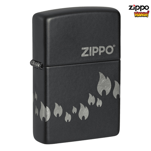 Zippo Parade Zippo Flames Design 48980 Black Matte - Zippo Lighter Original