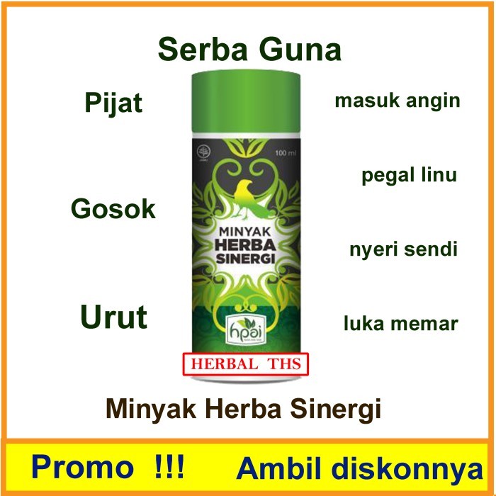 TERLARIS minyak herba sinergi mhs herbal balur gosok pijat urut kerok hni hpai Tbk