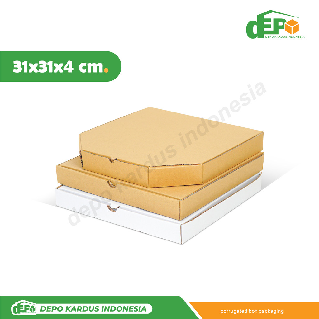 

Box 31X31X4 cm LD Kardus/Karton/kemasan/paking/boxPizza/boxjam/hampers/tinggi4