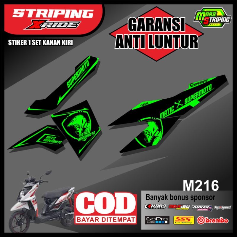Sticker Semi Full Striping Xride X ride X Ride 115
