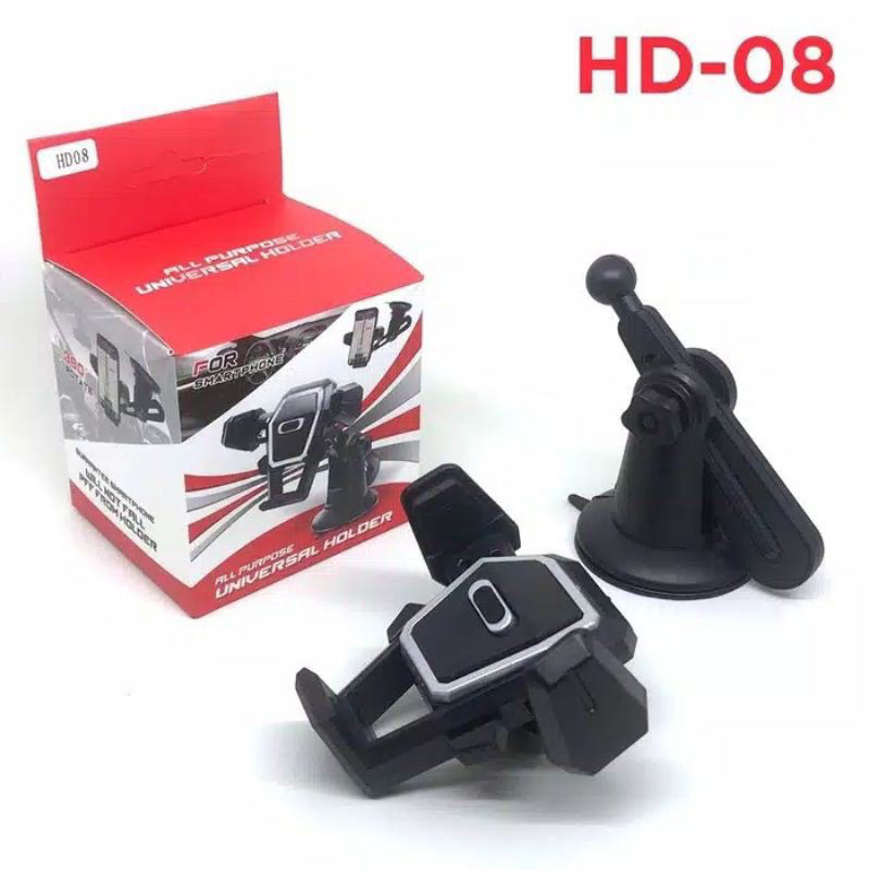(wk acc)  Holder hp kaca Mobil / holder hp tempel kaca mobil puter 360° holder mobil robot suction c