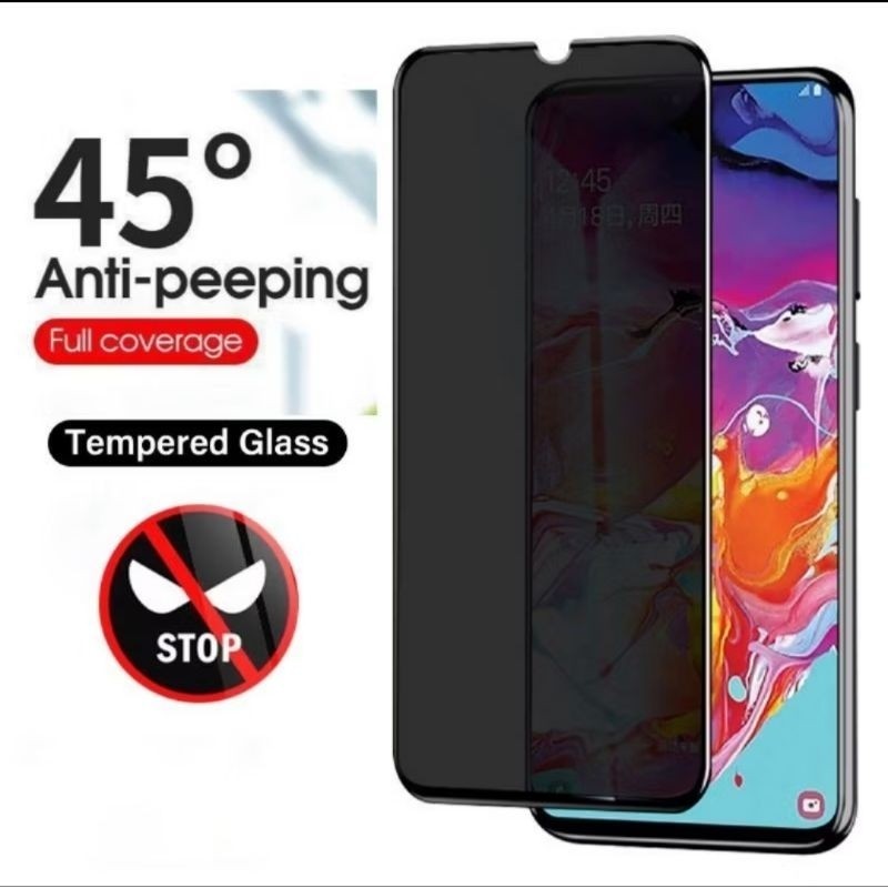 Tempered Glass Anti Spy Infinix Hot 8 Hot 8 lite