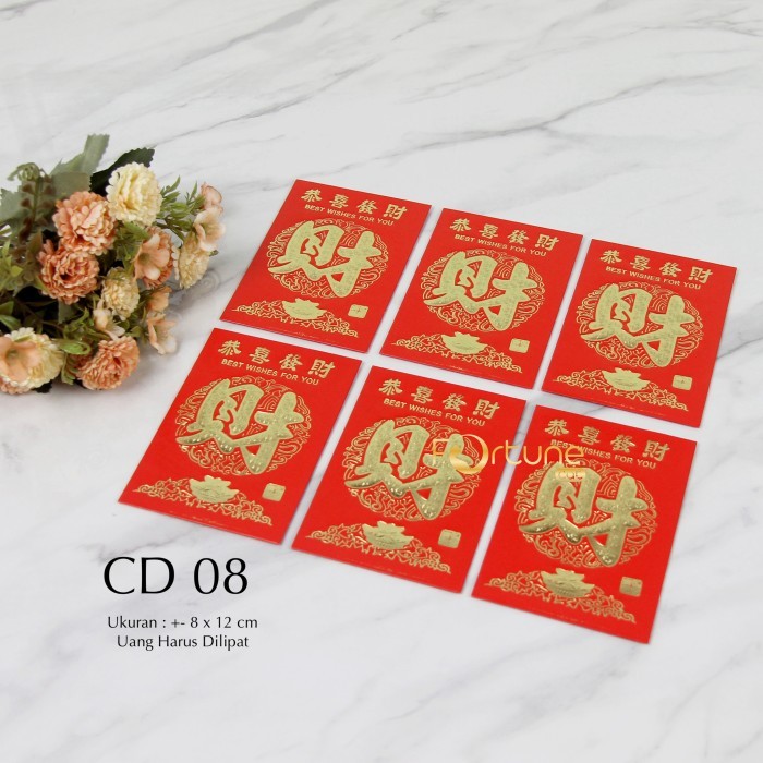 

Angpao Imlek Kertas Fu Chinese New Year Model Pendek Isi 6 Lembar - CD08 Pendek