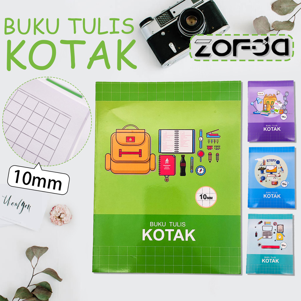 

[10MM Kotak Kecil]38 lembar Grid Notebook Lucu Notebook Aesthetic Anak Buku Tulis Kotak Kecil Alat Perlengkapan Sekolah 5/10PCS