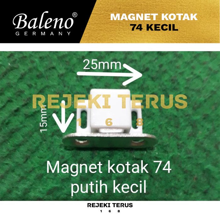 Magnet Kotak Putih Kecil 74 Door Stopper Pintu Lemari