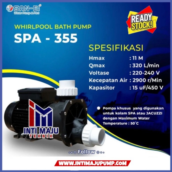 Pompa Sea Water Sanei Spa 355 Pompa Air Laut Asin 1HP 220V
