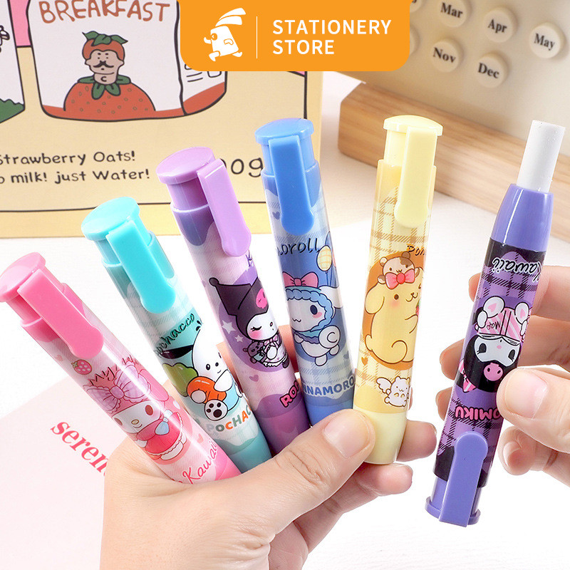 

Sanrio Penghapus Mekanik lucu kartun/dan Menengah Produk Khusus Anak-anak Taman Kanak-kanak Karet Culomi Gadis-Rabbit_Stationery