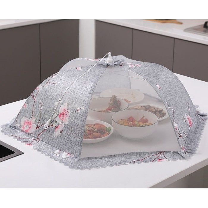 Tudung Saji Lipat Tutup Saji Penutup Makanan Food Cover Kain Jaring
