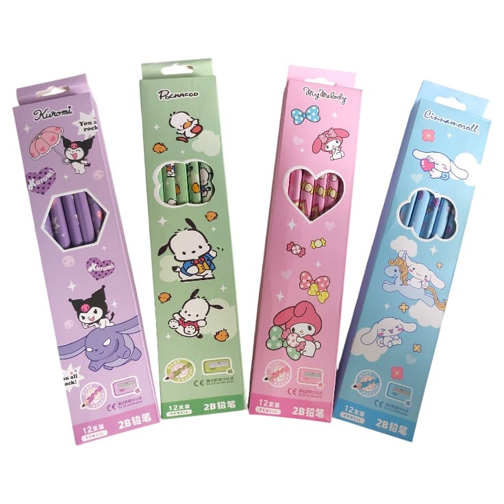 

PENSIL 2B 3661 ISI 12 / SANRIO 12 PENSIL 1 PACK PENSIL SANRIO