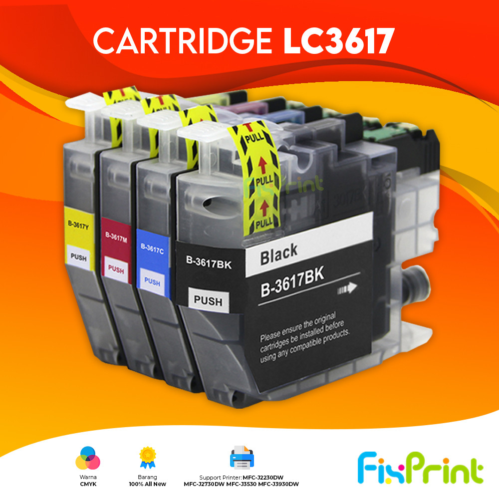 Cartridge Tinta Compatible LC3617 Printer MFC-J3530DW J3530DW New