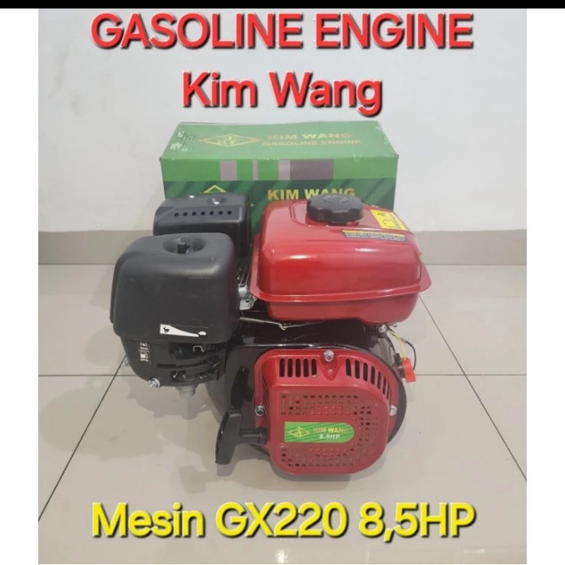 MESIN PENGGERAK KIM WANG 8,5Hp KOREA GASOLINE ENGINE GX220
