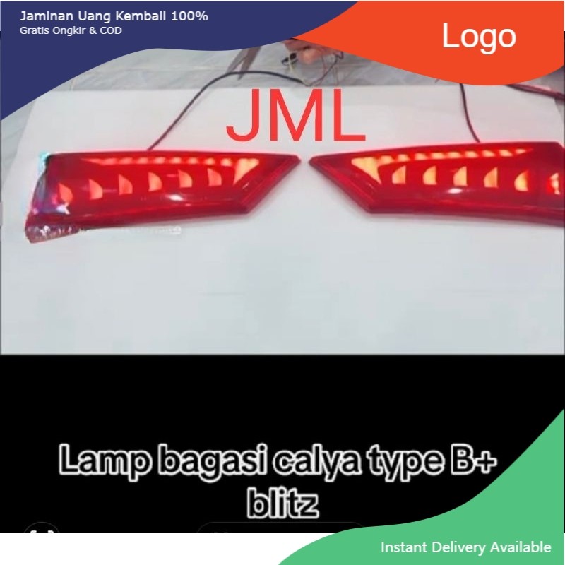 Lampu LED reflektor bagasi Calya Sigra 2016 -  2024. Tasya_Variasi_Mobil