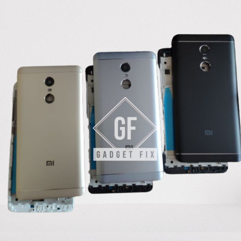 CASING FULLSET XIAOMI REDMI NOTE 4 / NOTE 4X VERSI SNAPDRAGON BACKDOOR TUTUP BELAKANG + FRAME TULANG